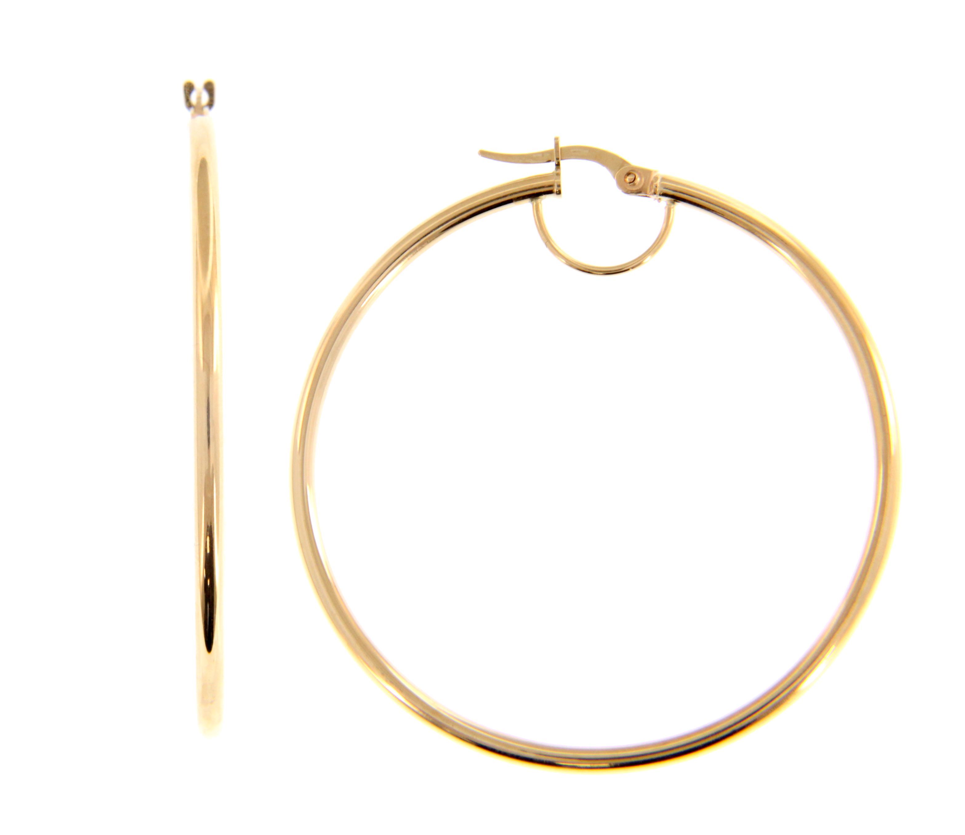 Golden hoop earrings 14k (code S247472)